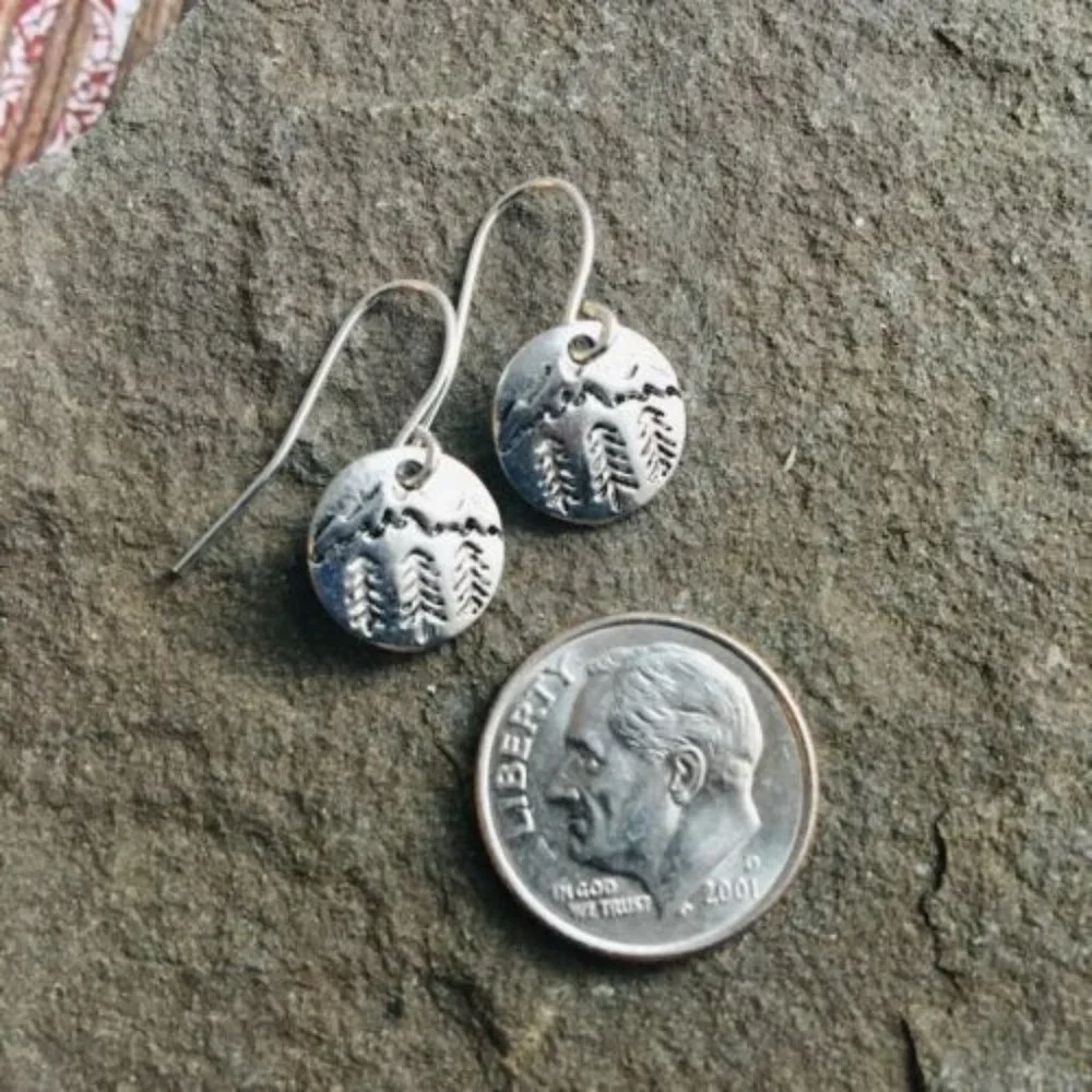 4/$12~Little Forest/Mountain Range Earrings - Picture 2 of 4